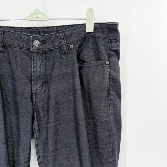 Prana Mid Rise Jeans Black Size 12 Organic Cotton Straight Leg Stretch‎ - Picture 2 of 10